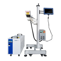 Machine de marquage laser volant haute précision pour bouteilles, métaux, composants électroniques