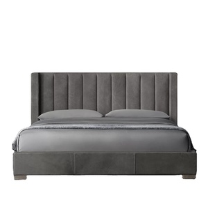 Productos Más Populares, Económicos, de Alta Calidad, Cómodos, Modernos, Cama de Plataforma de Cuero - Product Image 1