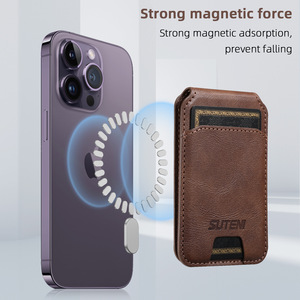 Funda de teléfono con imán 2 en 1 con textura de cuero TPU para iPhone 12 a 16 y Samsung Google <span class=keywords><strong>Pixel</strong></span> - Product Image 2