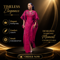 Robe africaine pour femmes, nouveau design, broderie à la main, grandes tailles, vêtements africains de haute qualité.