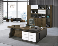 Nouveau bureau de direction avec chaise, ensemble de bureau exécutif, design simple et moderne, bureau simple