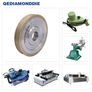 Meule diamantée en verre PE à bord biseauté, meule diamantée à liaison métallique pour machine à chanfreiner le verre - Product Image 1