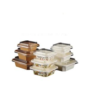 ชุดจานชามกระดาษคราฟท์แบบกำหนดเองได้ ภาชนะใส่อาหารแบบใช้แล้วทิ้ง เกรดสำหรับอาหาร สำหรับสลัด พิซซ่า อาหารกลางวัน อาหารแบบนำกลับบ้าน น้ำตาล - ปรับแต่งได้ - Product Image 3