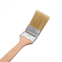Pinceau à manche en bois courbé pour brosses de nettoyage de radiateur de traitement mural