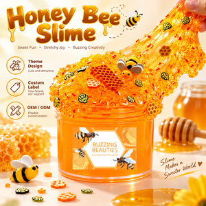 Kit de 200 ml para Hacer Slime de Miel de Abeja, Juguete Educativo para Niños, Masa de Modelar de Cristal de Mantequilla, No Tóxico - Product Image 1