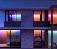 Bande lumineuse LED COB intelligente RGB pour la décoration de la maison, 576 LED, 12V/24V, WiFi/télécommande, dimmable, indice de protection IP67, USB