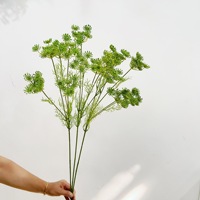 Kunstmatige 5-koppige kantbloemen voor huisdecoratie, bruidsboeketten, gangdecoraties, binnenplaatsdecoratie, decoratieve planten
