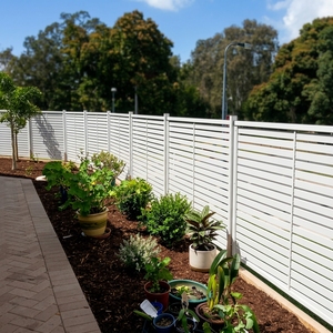 Panneau <span class=keywords><strong>de</strong></span> clôture horizontal en aluminium SINGO, cadre thermolaqué, écran d'intimité, clôture <span class=keywords><strong>de</strong></span> sécurité, antirouille, écologique pour - Product Image 4