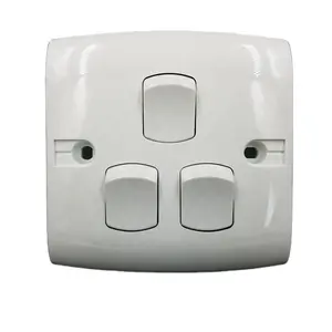 Saudi Arabia 3 gang wall switch and sockets LED lighting switch JK