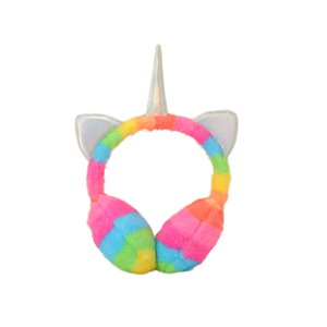 <span class=keywords><strong>Cache</strong></span>-oreilles en fourrure de <span class=keywords><strong>licorne</strong></span> chauffante colorée pour l'hiver <span class=keywords><strong>Cache</strong></span>-oreilles de Noël pour enfants arc-en-ciel - Product Image 1