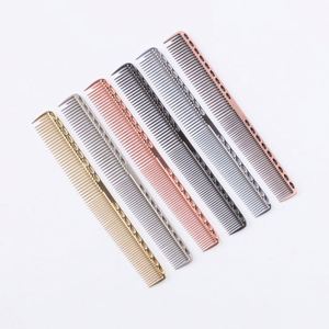 Professional Stainless Steel Salon Styling Cutting Comb with Hair <b>Smoothing</b> Massage <b>Brush</b> Function Custom Brand Promotional Gift - Product Image 2