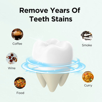 28 pièces (14 paires) de bandes blanchissantes pour les dents sans alcool, pour usage quotidien à domicile, avec logo personnalisé