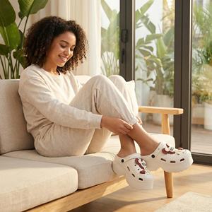 Zuecos Planos de Malla Antideslizantes para Mujer, Moda de Verano, Aumentan la Altura 5cm, Zapatos de Exterior para Mujer - Product Image 2