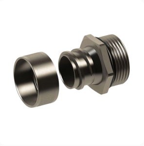 Raccord flexible en laiton nickelé OnElecs |   Connecteur électrique droit pour la protection des câbles (filetage métrique et NPT) - Product Image 1