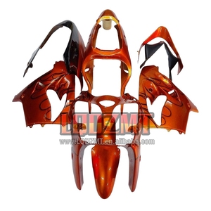 Carrosserie OEM pour <span class=keywords><strong>KAWASAKI</strong></span> <span class=keywords><strong>NINJA</strong></span> ZX9 ZX 9R 9 R <span class=keywords><strong>900</strong></span> CC ZX9R 98 99 47LQ.59 900CC ZX900 ZX-9R <span class=keywords><strong>1998</strong></span> 1999 Carénage d'injection Orange Noir - Product Image 1