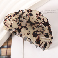 Pinces à cheveux en forme de coquille, Barrettes de tortue pour cheveux fins colorés de 8.5 CM