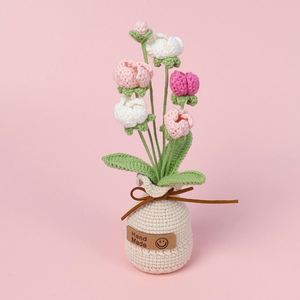 Mini fleurs artificielles DIY faites à la main, Phalaenopsis et Gypsophila, pour la décoration de Noël et les fleurs artificielles en pot - Product Image 3
