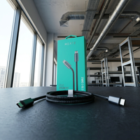 Kabel pengisian daya Cepat C ke C, 1M PD 240W 5A kabel Data pengisi daya dengan chip e-mark jaket nilon tegangan 48V untuk multifungsi harian