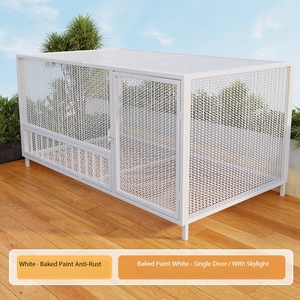 กรงสัตว์เลี้ยงขนาดใหญ่กลางแจ้ง ทำจากลวดหนาม สำหรับไก่ เป็ด นกพิราบ สุนัข กระต่าย พร้อมสายรัดปิด ทำจากสแตนเลส สำหรับนกและสัตว์เลี้ยง - Product Image 6