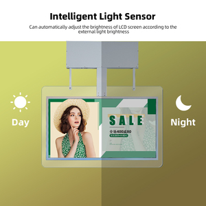 Vente directe usine – Écran LED double face en verre, affichage numérique horizontal, vidéo animée, montage au plafond pour intérieur commercial - Product Image 5