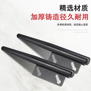 Stainless Steel Tapered Furniture Leg Gun Black For Bed Easy Installation Scandinavian Style Hardware Accessory - Product Image 4