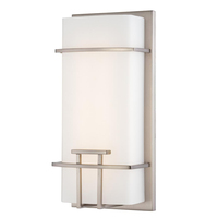 Lampe murale de salle de bain à cylindre en métal chromé avec éclairage LED direct d'usine Lampe murale moderne en verre dépoli Base E26