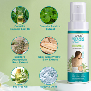 Spray ELAIMEI para el Tratamiento del Acné de Espalda, Hombros y Espalda, con Aceite de Árbol de Té, 2% de Ácido Salicílico, Hidratante, para Puntos Negros, Espinillas y Papules - Product Image 2