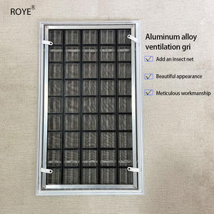 Grille d'aération <span class=keywords><strong>de</strong></span> plafond intégrée à retour d'air réglable en aluminium carré personnalisée, <span class=keywords><strong>volet</strong></span> d'air frais pour climatisation - Product Image 3