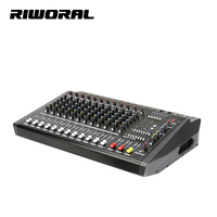 Mélangeur de puissance audio professionnel PMX1208D, amplificateur, mélangeur alimenté 12 canaux, matériau métallique, en vente