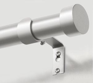 Varillas de cortina industriales modernas de Taiwán, tapa de extremo de acero de 18 "a 48", postes de cortina de alta resistencia para ventana, hogar, Patio - Product Image 6