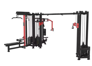 Máquina <span class=keywords><strong>de</strong></span> Gimnasio Multifuncional <span class=keywords><strong>de</strong></span> Acero <span class=keywords><strong>de</strong></span> 5 Estaciones para Entrenamiento <span class=keywords><strong>de</strong></span> Fuerza - Características <span class=keywords><strong>de</strong></span> Seguridad para <span class=keywords><strong>Ejercicios</strong></span> <span class=keywords><strong>de</strong></span> Piernas, Brazos, Musculación y Pecho - Product Image 6