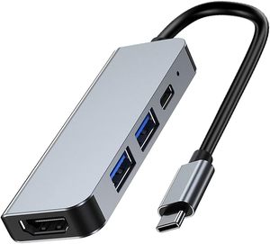 Station d'accueil SYONG 100W PD 4-en-1 avec hub <span class=keywords><strong>USB</strong></span> <span class=keywords><strong>C</strong></span> pour adaptateur <span class=keywords><strong>HDMI</strong></span> femelle, dongle <span class=keywords><strong>USB</strong></span> 3.0/2.0, compatible multiport 4K 30Hz - Product Image 1