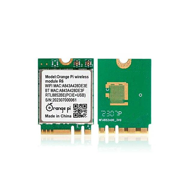 OrangePi 5 Plus Development Board WiFi 6 + BT5.2 with PCIE M.2 E-KEY Interface Wireless Module RTL8852BE R6 Chip