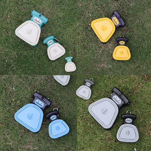 Dispensador de Bolsas para Excrementos de Perro Plegable e Impermeable 2024, Recogedor de Viaje, Materiales de Plástico y Silicona, para Gatos y Animales Pequeños, Color Personalizable - Product Image 1