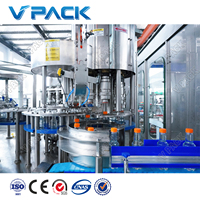 Ligne de production de remplissage d'eau pour usine de purification et d'embouteillage d'eau 12000 BPH, machine de remplissage et d'embouteillage