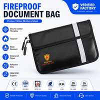 Sac de rangement pour documents imperméable et ignifuge OEM pour la maison, le bureau, l'école et les voyages
