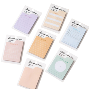 BECOL Bloc-notes adhésif rétro en gros, créatif et mignon, feuilles mobiles, notes autocollantes hebdomadaires et quotidiennes pour l'école et le bureau - Product Image 5