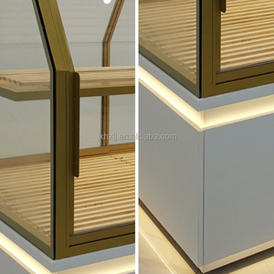 Tủ trưng bày bánh ngọt nhỏ Nakashima, chất liệu kim loại MDF, kệ kính cường lực trong suốt, đèn LED, thân thiện với môi trường, đóng gói bằng thùng carton - Product Image 5