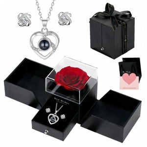 Gran oferta, foto de proyección personalizada, joyero Chapado en cobre, collar con colgante en forma de corazón, Vida Diaria clásica, regalo de San Valentín - Product Image 4