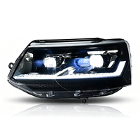 Feux de voiture JSL pour VW Multivan T5 T5.1 2003-2015, ensemble de phares avant, mise à niveau LED, lentille de projecteur, accessoires Plug and Play