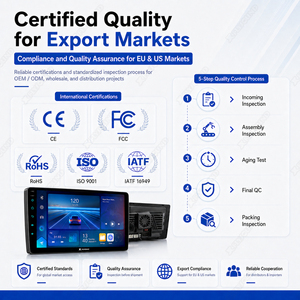 Radio Voiture Android 9 10 Pouces Universelle 1 Din Multimédia Écran <span class=keywords><strong>Tactile</strong></span> Lecteur Stéréo MP5 Navigation GPS Lecteur DVD pour Voiture - Product Image 6
