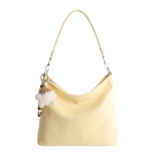 Sac à main hobo doux et moelleux, <span class=keywords><strong>brillant</strong></span> et froissé, pour <span class=keywords><strong>femme</strong></span>, en tissu PU souple, grande capacité, idéal pour les trajets quotidiens - Product Image 1