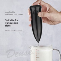 Mousseur à lait électrique portatif en acier inoxydable, fouet à crème domestique sans fil, mini batteur à œufs pour pâtisserie maison