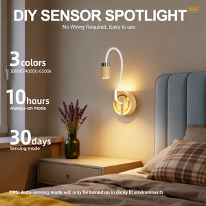 Lampada da Parete Wireless con Sensore di Movimento, Magnetica, Fai-da-Te, Regolabile, Ricaricabile USB, Luce Notturna Touch, LED per Camera da Letto e Casa - Product Image 2