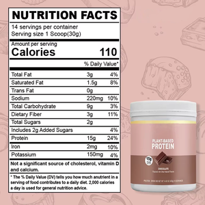 Proteine Vegetali in Polvere OEM al Gusto Cioccolato per Nutrizione Sportiva, Recupero Muscolare Post-Allenamento, Frullati e Smoothie, Confezione Personalizzata - Product Image 2
