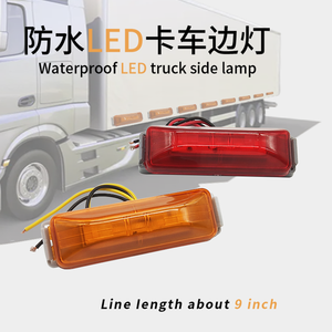 24V 12V LED feu de signalisation latéral, lampe d'avertissement étanche de <span class=keywords><strong>clignotant</strong></span> 12 Led feu arrière de tailer de camion - Product Image 5
