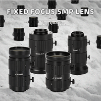 Objectif industriel HIFLY à vision artificielle à focale fixe 5MP 2/3" 12mm F1.6 en alliage d'aluminium avec monture C FA