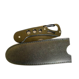 Nuovo Design pettine per barba dritto pieghevole nero 1 pezzo in metallo da barbiere con 1 pz sacchetto di schiuma - Product Image 5