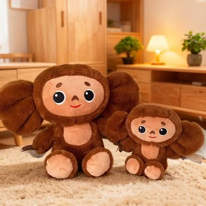 Peluche de Cheburashka Personalizado al por Mayor, Juguete de Peluche Súper Suave, <span class=keywords><strong>Mono</strong></span> con Orejas Grandes, Animal de Peluche Kawaii, Regalos de Personajes de Dibujos Animados - Product Image 1