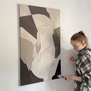 Restaurant minimaliste italien 2025 nouvelle <span class=keywords><strong>peinture</strong></span> décorative salon Art mural abstrait Simple moderne - Product Image 1